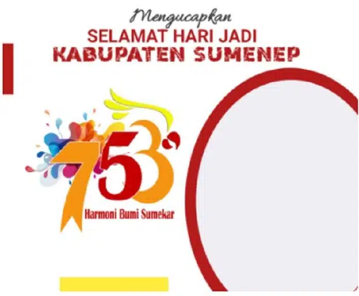 Kumpulan Twibbon Hari Jadi Kabupaten Sumenep ke-753 Tahun 2022