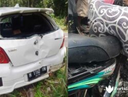 Pasutri Tewas Kecelakaan Dihantam Toyota Yaris