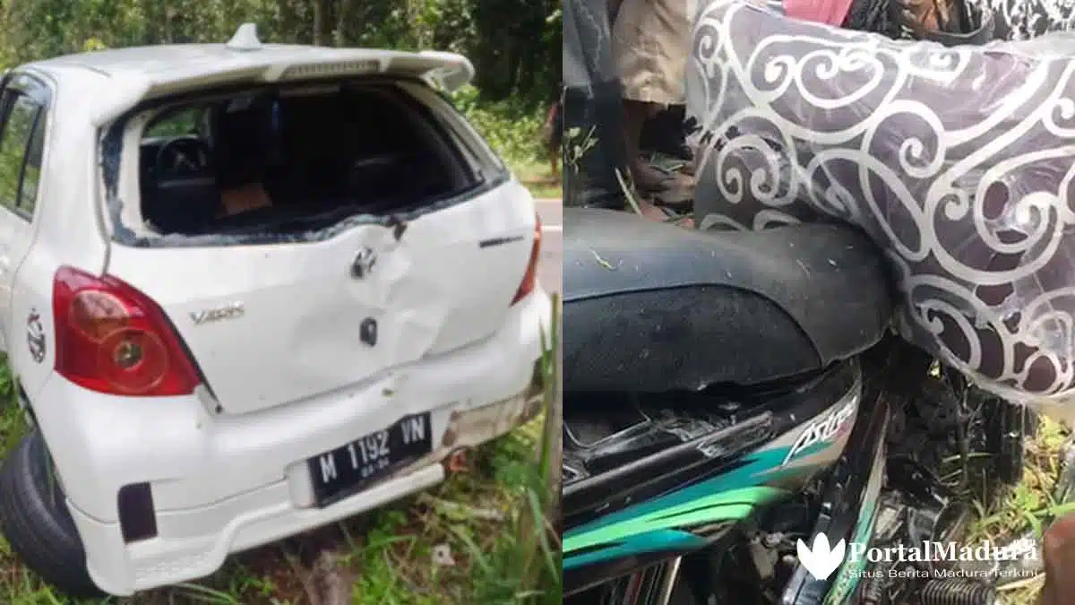Pasutri Tewas Kecelakaan Dihantam Toyota Yaris