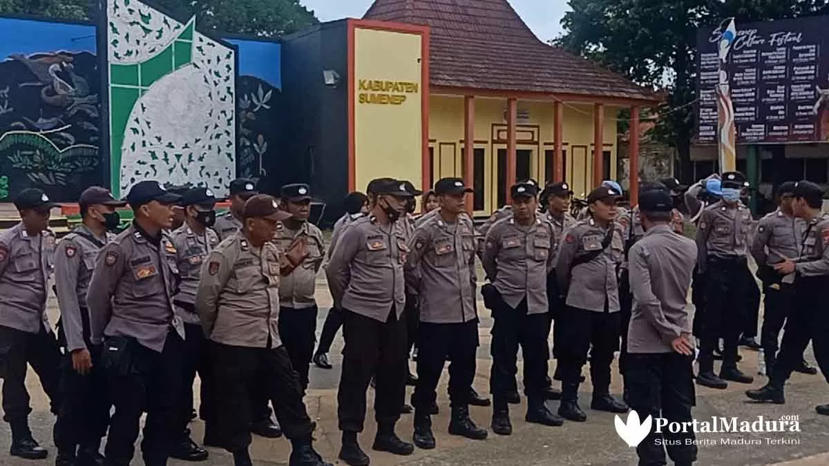 Polisi Siaga, GAM’S Gagal ‘Kepung’ Kantor Disbudporapar Sumenep