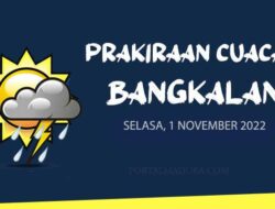 Prakiraan Cuaca Bangkalan Hari ini, Selasa 1 November 2022