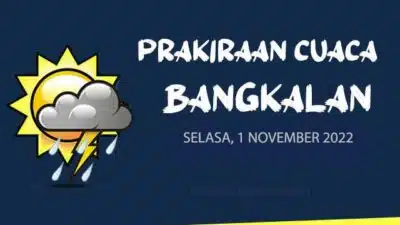 Prakiraan Cuaca Bangkalan Hari ini, Selasa 1 November 2022