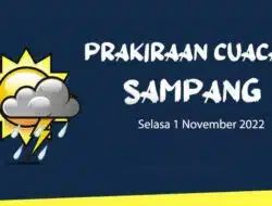 Prakiraan Cuaca Sampang Hari ini, Selasa 1 November 2022