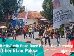 Jelang Azan Zuhur Tetap Berlangsung, Road Race Bupati Cup Sumenep Dihentikan Paksa