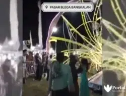 Wahana Ontang-anting Roboh di Pasar Malam Blega, Polisi Ambil Tindakan Tegas