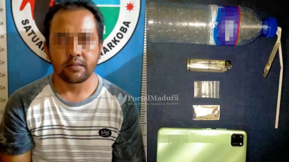 Asyik Nyedot Sabu, Pria Sumenep Diringkus Polisi