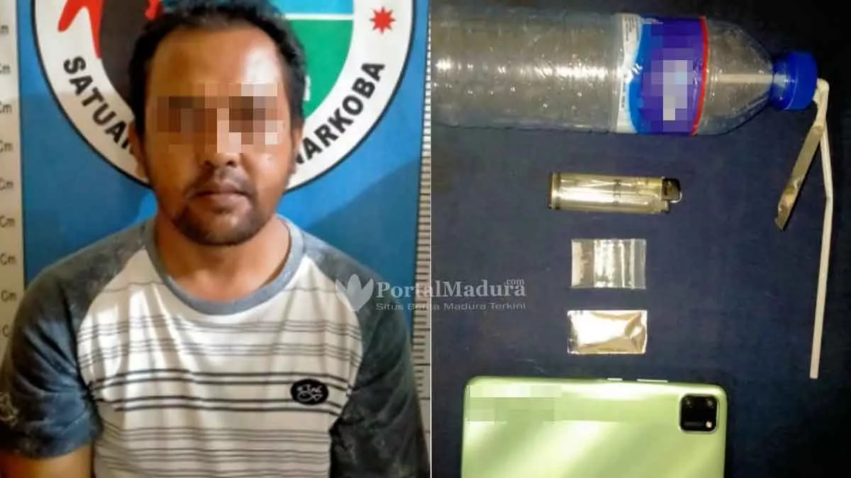 Asyik Nyedot Sabu, Pria Sumenep Diringkus Polisi