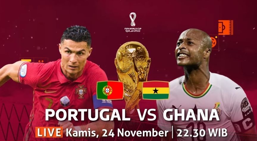 Link Nonton Live Streaming Portugal vs Ghana di Piala Dunia 2022