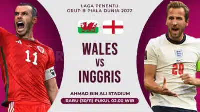 Link Streaming Wales vs Inggris