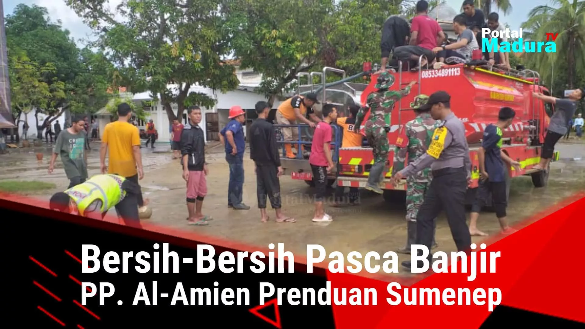 Pasca Banjir PP Al-Amien Prenduan Sumenep