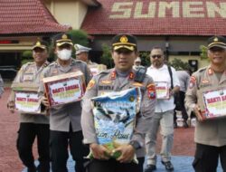 Polres Sumenep Salurkan Bansos Korban Gempa Cianjur