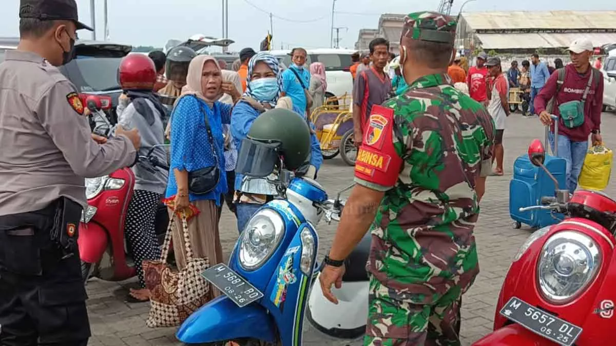 Tim Pamor Keris Jajaran Polres Sumenep Sisir Tempat Rawan Langgar Prokes