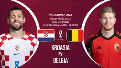 Jadwal Piala Dunia 2022 Kroasia vs Belgia