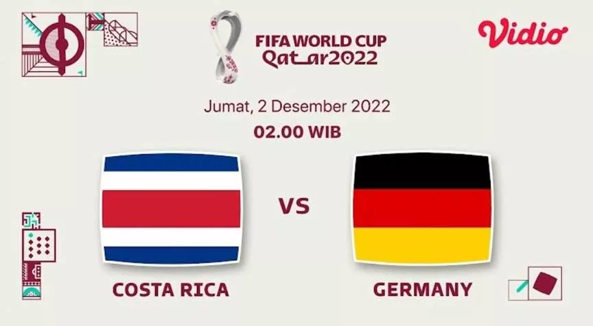 Link Live Streaming Kostarika vs Jerman di Piala Dunia 2022, Kick Off Jam 02.00 WIB