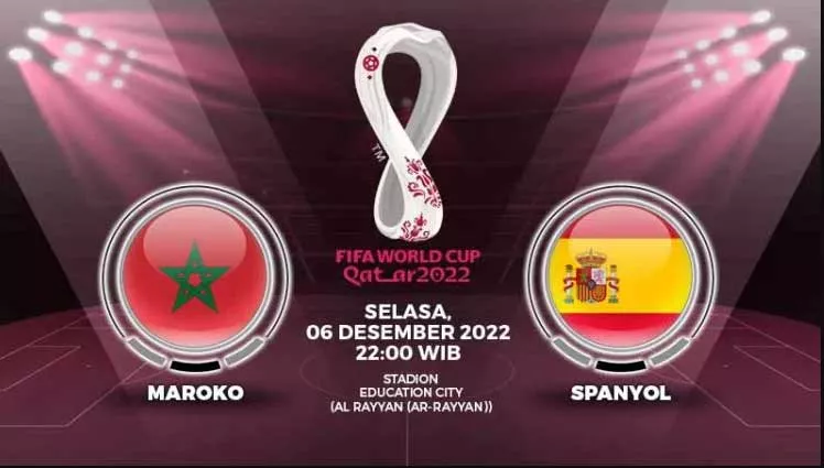 Nonton Link Streaming Maroko VS Spanyol, Kick Off Pukul 22.00 WIB
