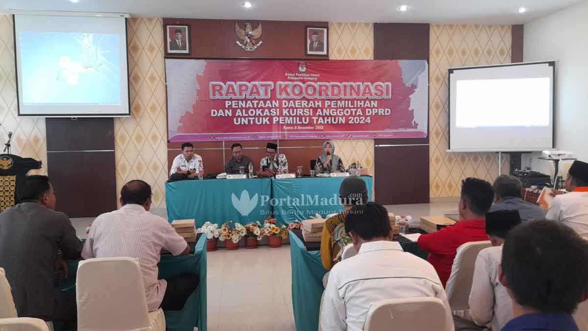 Pemilu 2024, KPU Sampang Uji Publik Penataan Dapil