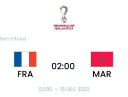 Prediksi dan Head to Head Prancis vs Maroko, Semifinal Piala Dunia 2022