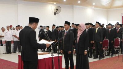 Belasan Anggota PPK Pemilu 2024 di Sumenep Dilantik Secara Daring