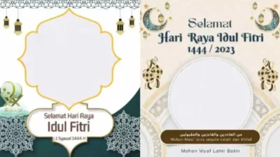 40 Desain Twibbon Idul Fitri 2023