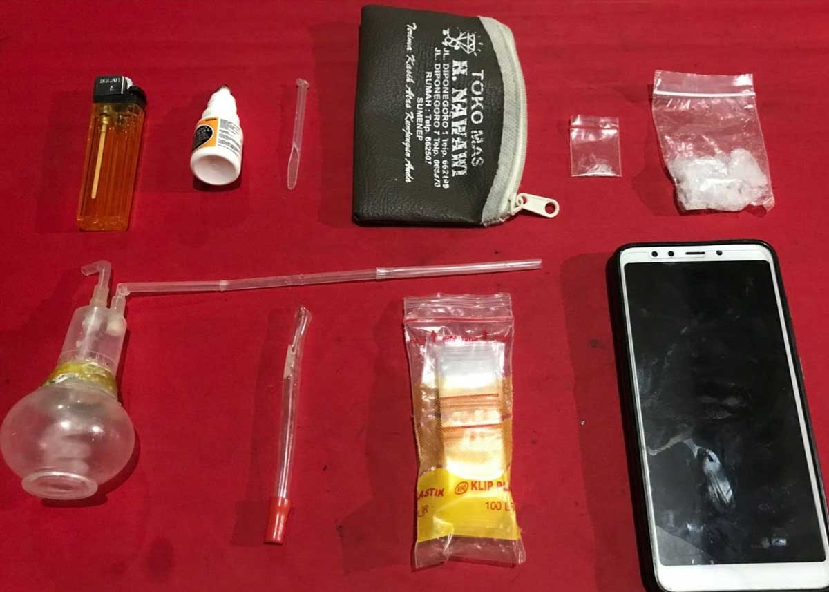 Sita 10,58 gram sabu, Polres Sumenep tangkap dua tersangka
