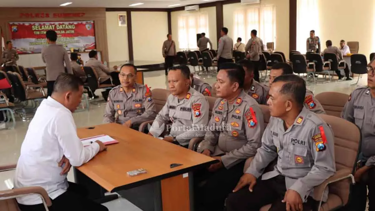 Itwasda Polda Jatim Audit Kinerja Polres Sumenep Tahap II