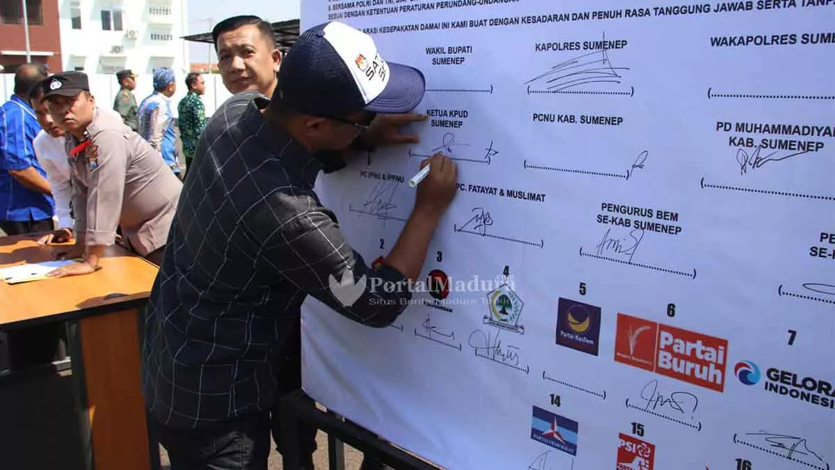 Pesan Kapolres Sumenep dalam Deklarasi Pemilu Damai 2023-2024
