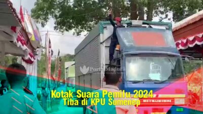 2 Jenis Logistik Pemilu 2024 Tiba di KPU Sumenep
