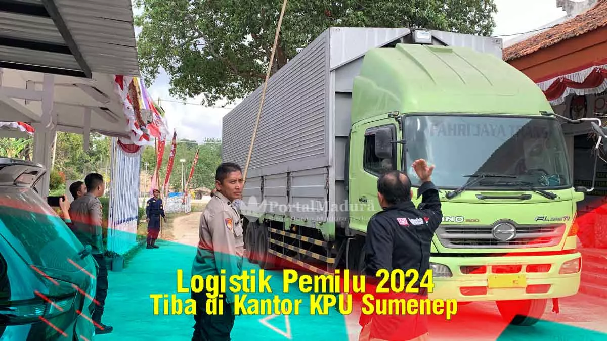 Polisi Sumenep Kawal Ketat Kedatangan Logistik Pemilu 2024