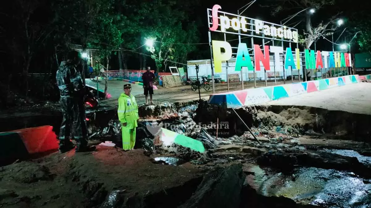 Bencana Alam Landa 5 Lokasi, Tangkis Laut Wisata Pantai Matahari Diterjang Longsor