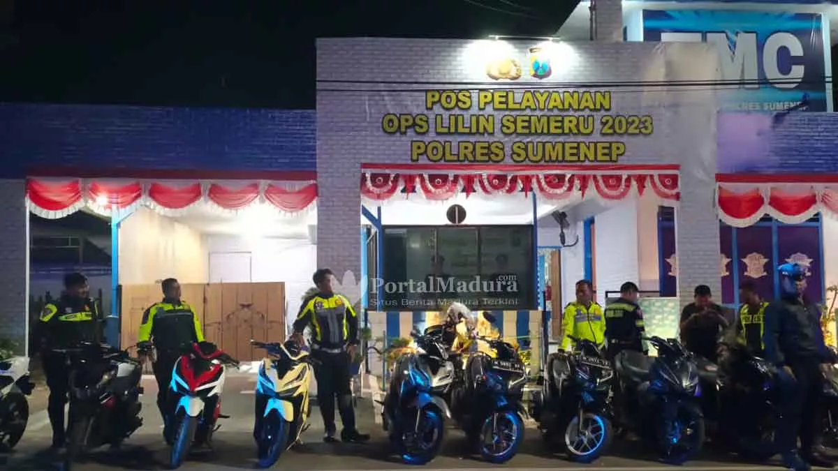 Cegah Balap Liar, Polres Sumenep Amankan 21 Motor Knalpot Brong