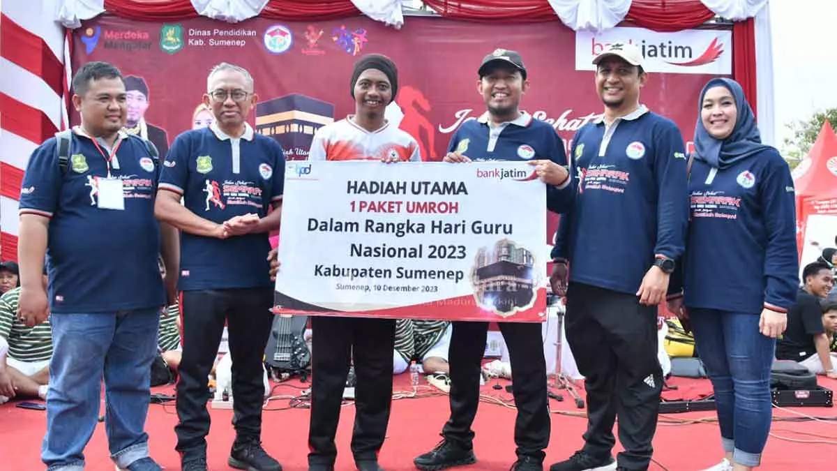 HGN 2023, Disdik Sumenep Gelar Semarak Jalan Sehat Hadiah Umrah