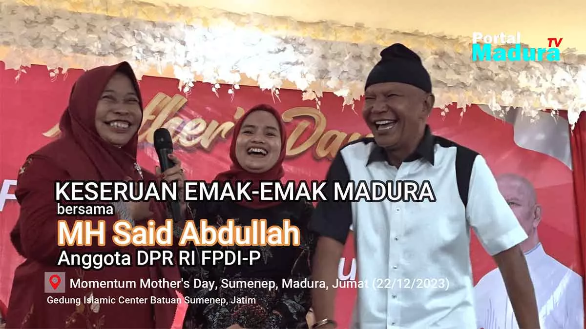 VIDEO-Keseruan Emak-Emak Madura Sukses ‘Ngocok Perut’ MH Said Abdullah