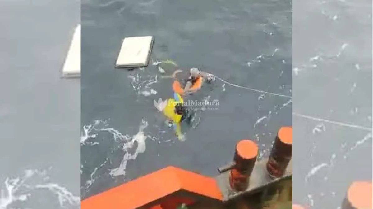 12 ABK KM Putra Sumber Mas Ditemukan Selamat di Selat Bali