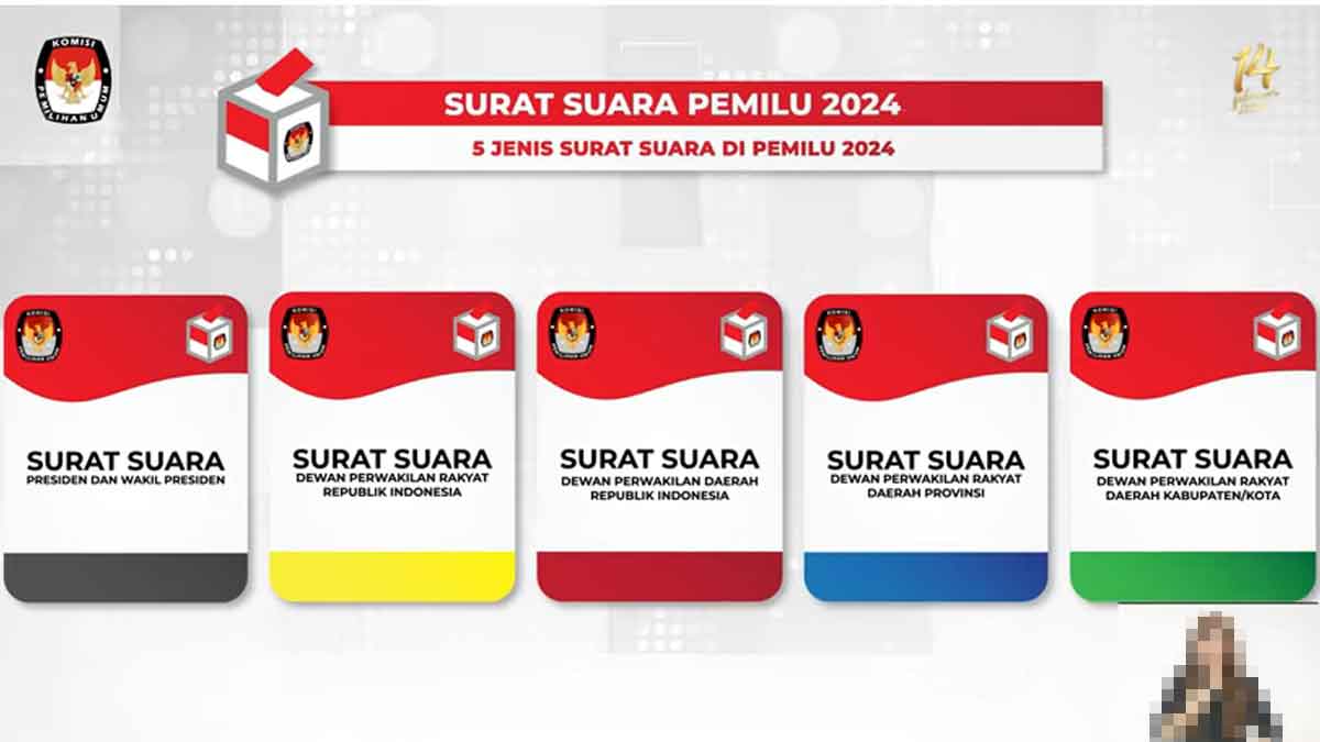Kenali 5 Surat Suara Pada Pemilu 2024