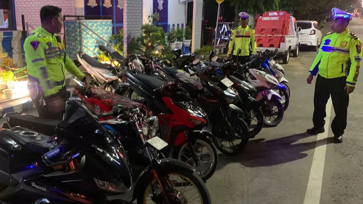 23 Unit Motor Knalpot Brong Digunakan Balap Liar Diamankan Polres Sumenep