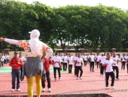 Jalin Sinergitas, Polres Sumenep dan TNI Gelar Olahraga Bersama