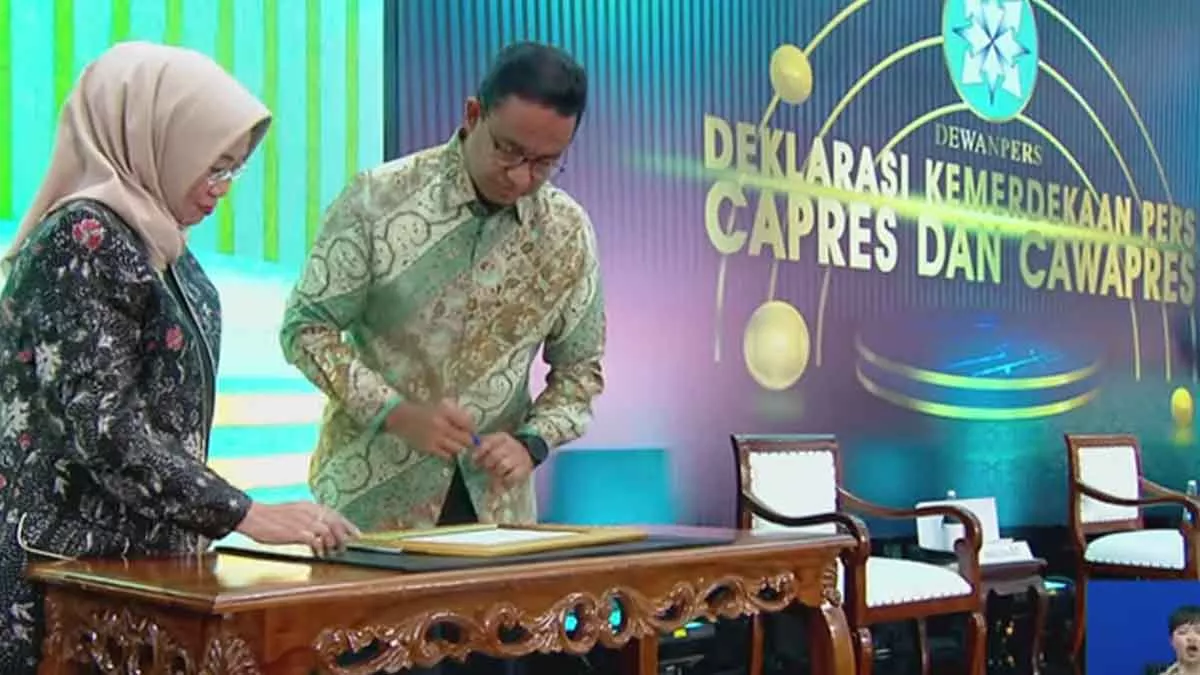 Dewan Pers dan Capres-Cawapres Deklarasi Kemerdekaan Pers, Ini Sambutan Lengkap Ketua DP