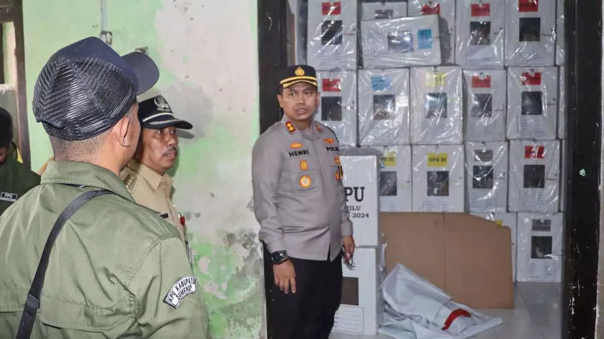 Kesiapan Personel Pengamanan Pemilu 2024 di Kepulauan Sumenep