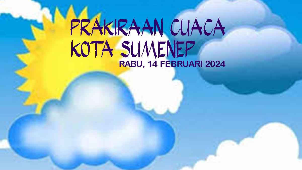 Prakiraan Cuaca 14 Februari Bertepatan Hari H Pemilu 2024 Wilayah Kota Sumenep