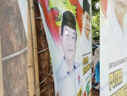 Warga Sumenep Tangkap Basah Pelaku Pengrusakan Baliho Caleg Gerindra dan Prabowo