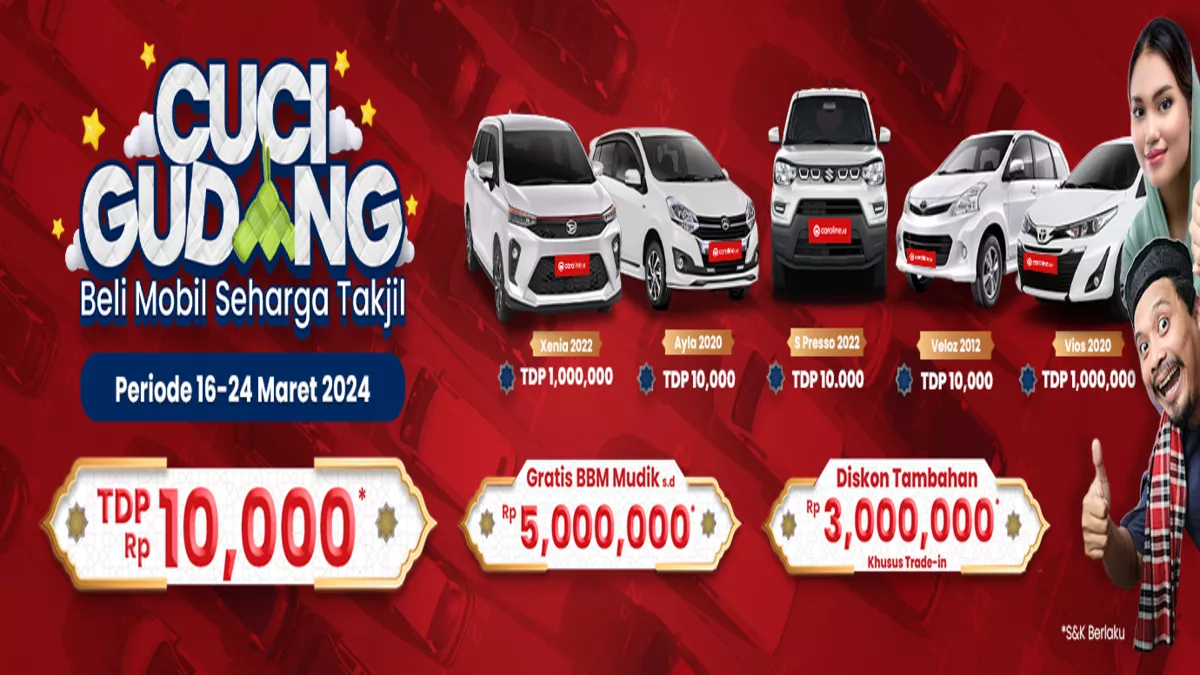 Promo Lebaran Tdp Rp 10.000 Dari Caroline.id Di Cuci Gudang Mobil - Portalmadura.com Promo Lebaran TDP Rp 10.000 dari Caroline.id di Cuci Gudang Mobil