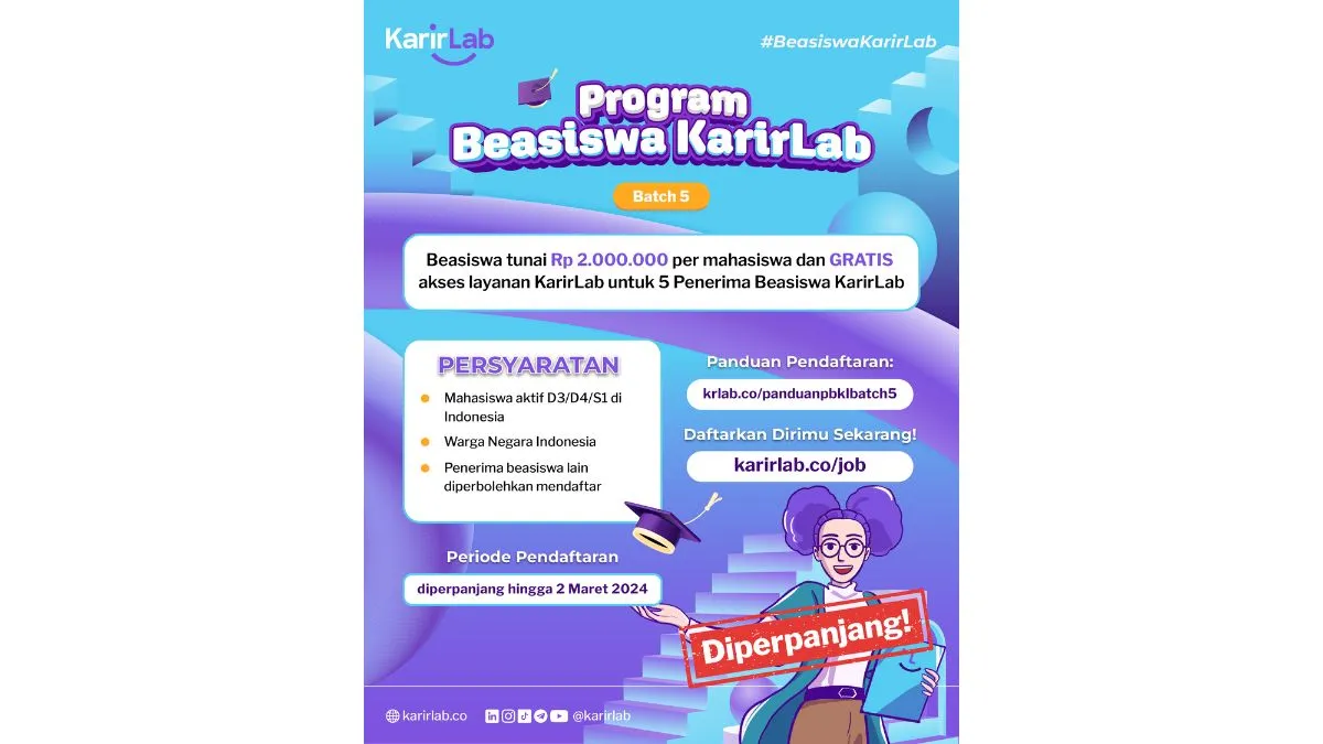 Wujudkan Masa Depan Karir Impianmu dengan Beasiswa KarirLab Batch 5
