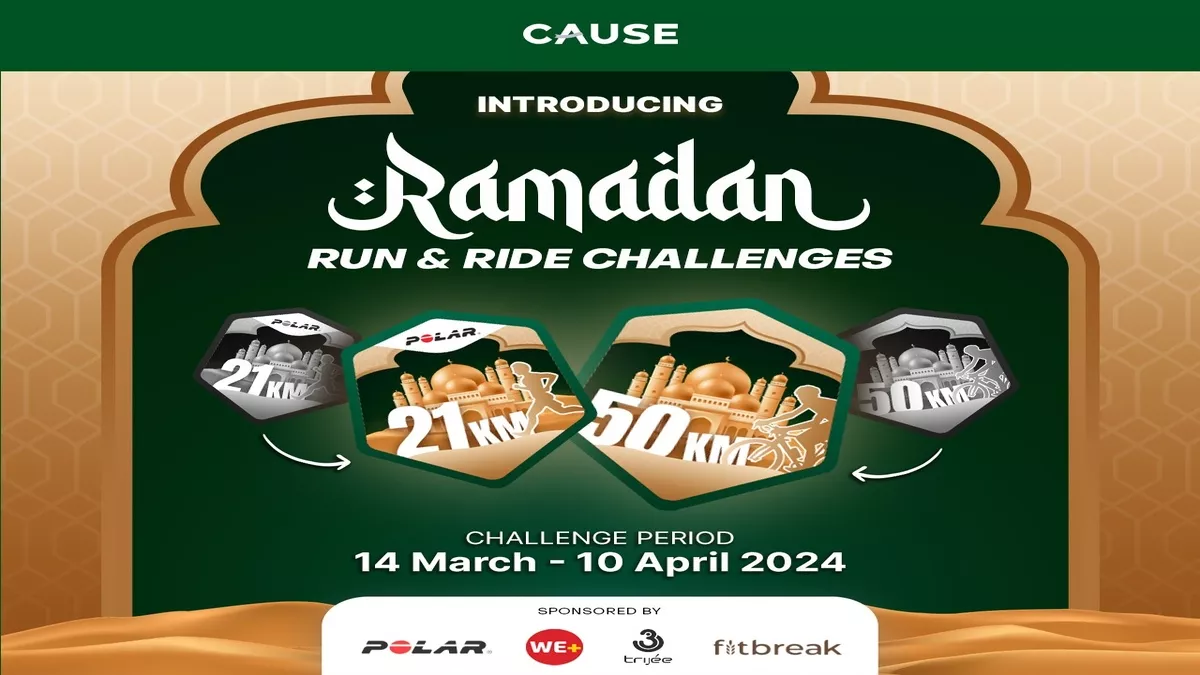 Tantangan Lari & Bersepeda Bulanan Cause, Jaga Kebugaran di Ramadan