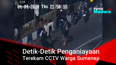 Video Detik-Detik Penganiayaan Terekam CCTV Warga Sumenep