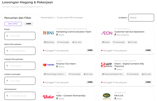 Pendaftaran Program MSIB Angkatan 7 Melalui KarirLab Telah Dibuka