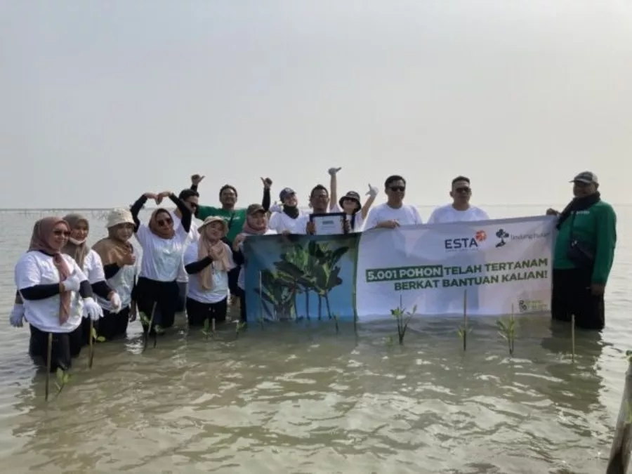 PT Esta Dana Ventura Tanam 5.001 Mangrove di Indramayu