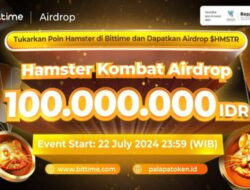 Bittime Bagikan Airdrop Hamster Kombat Senilai Rp100 Juta