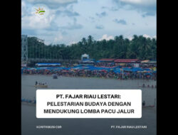 Dukungan PT. Fajar Riau Lestari untuk Pacu Jalur
