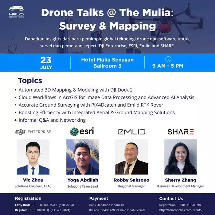 Halo Robotics Gelar “Drone Talks @ The Mulia” untuk Survey dan Mapping