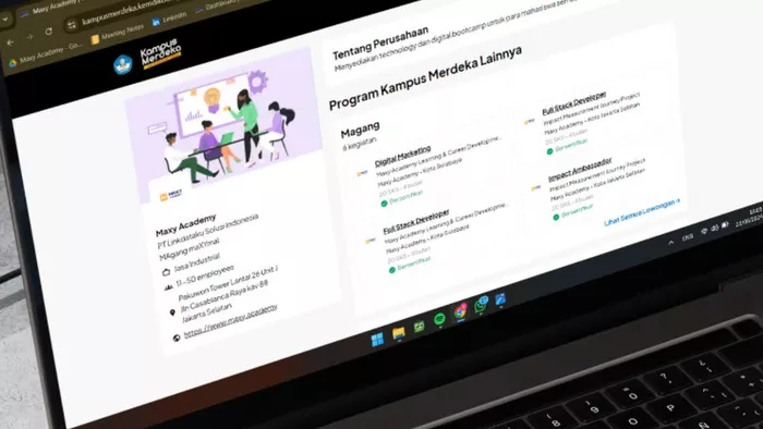 Proses Pendaftaran Program MSIB di MAXY Academy